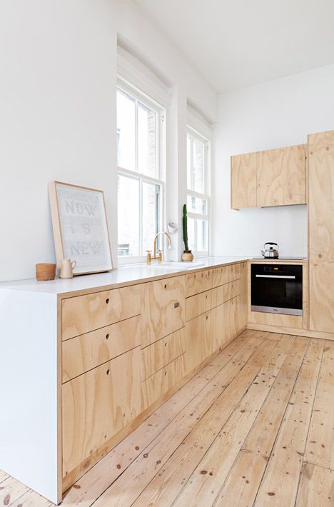 plywood-kitchen-cabinet-doors