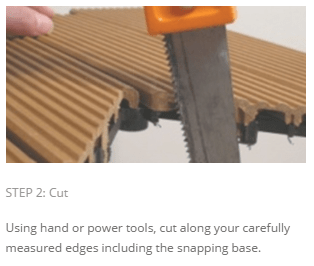 shantex deck tiles how to cut 2