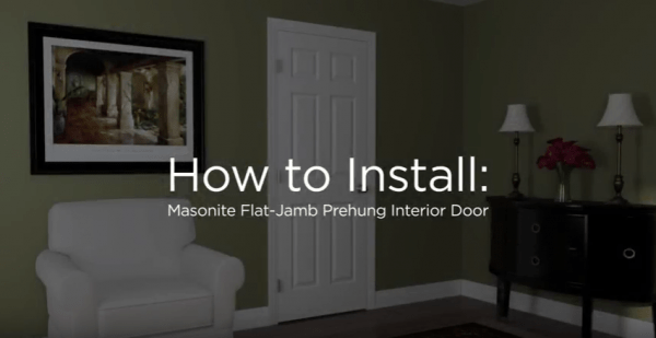 How To Install Masonite Interior Door Poco Building Supplies