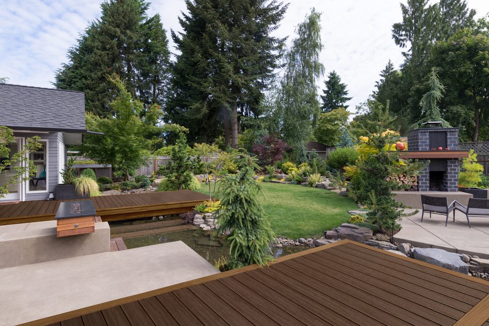 Backyard Deck and Water