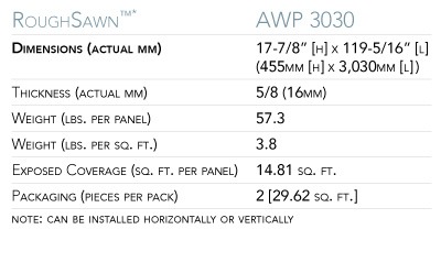 AWP_SpecChart_RoughSawn_3030